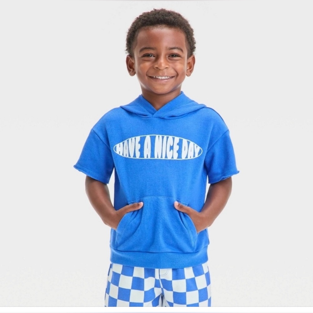 Grayson Threads 2-Piece Outfit Hoodie & Shorts Have A Nice Day 18 Months NWT!